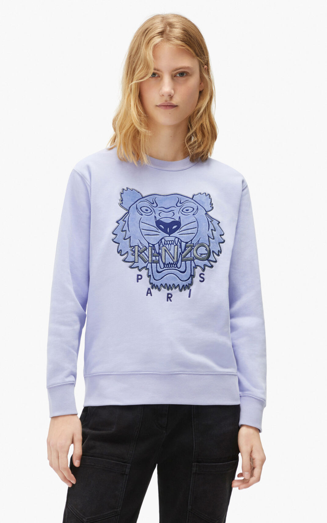 Kenzo The Χειμώνας Capsule Tiger φούτερ γυναικεια ανοιχτο μπλε | GR881630